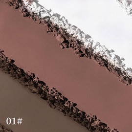 Brow Powder for Eyebrows,Long-Lasting Matte,eye shadow and contouring three-in-one,Soft and Natural,Helps Enhance & Define Brows,Compact Size,Includes Applicator Brush,1#Yellow Brown&Brown