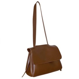 [miniministore] ショルダーバッグ レディース ショルダーバッグ レディース フェイクレザー フリップバッグ 斜めがけバッグ 通学 2way肩掛けバッグ 通勤 韓国風（ブラウン，ワンサイズ）