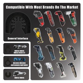 Vearter Diamond Oscillating Tool Blade 4PCS, 4" Circular Oscillating Saw Blades for Grit Grout Removal, Universal Quick Release Multitool Blades for Tile, Cement, Concrete, Masonry