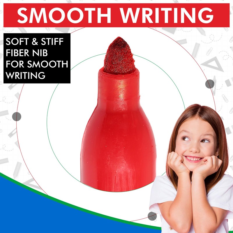 HiFEN® 4 Pack Dry Erase Markers - Whiteboard Marker Fine