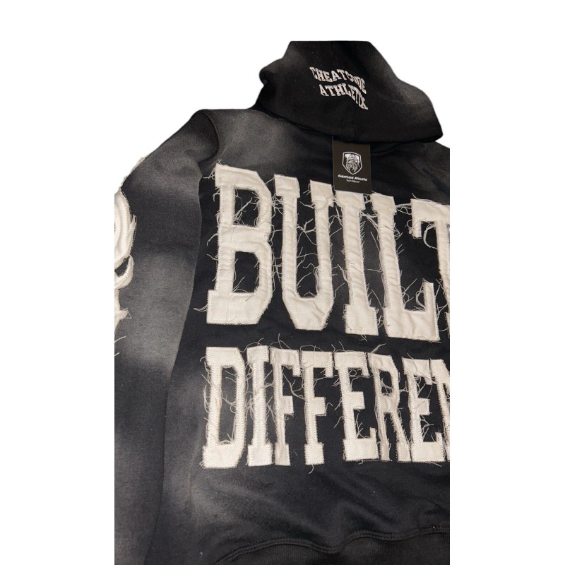 Cheatcode Athletix Built Different Hoodie Premium Embroidered COMFORTABLE STYLISH CheatcodeAthle