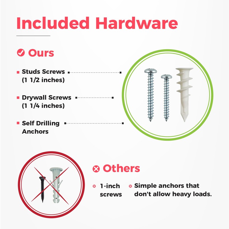 TIDYME Garage Tool Organizer Wall Mount - Sturdy Storage Rack