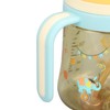 Wide Neck Sippy Straw Bottle Spill Proof Easy Grip Training