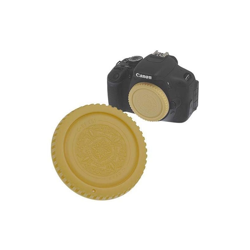 Fotodiox Gold Designer Body Cap Compatible with Canon EF and
