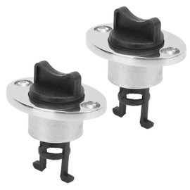 2pcs 316 Stainless Steel Marine Drain Plug Oval Garboard Transom Boat Plug for 1inch Hole