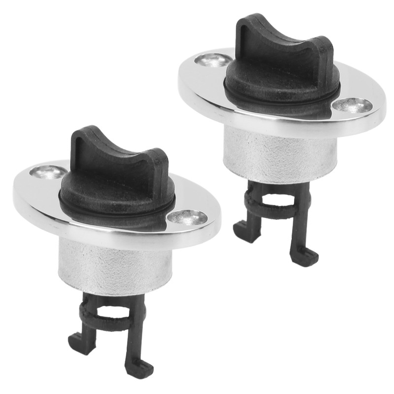 2pcs 316 Stainless Steel Marine Drain Plug Oval Garboard Transom
