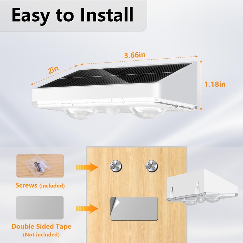 NIORSUN Solar Fence Lights,12 Pack Solars Deck Light,Warm White Color,Outdoor