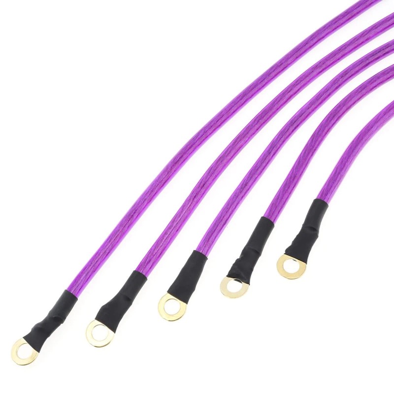 Drisentri 5 Point Car Universal Earth Ground Cables Grounding Wire