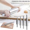 Stainless Steel Rolling Pin, 11inch Long Dough Roller Non Stick