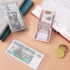 100 Pack Clear Paper Money Holders Currency Sleeves Opp Material