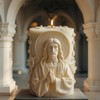 Molde de vela de Jesús en 3D, moldes de silicona