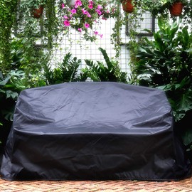 FLR Loveseat Bench Cover Black Waterproof Patio Watcher Outdoor Furniture Cover Sofa Loveseat Cover for Outdoor Indoor Garden Furniture L(74x25.7x34.7in)