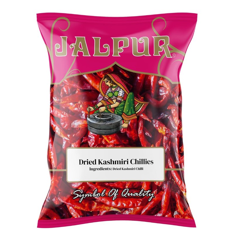 100g | PURE WHOLE DRIED KASHMIRI CHILLIES