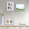 Golden State Art, Set of 2, 8.5x11 Grey Wooden Picture