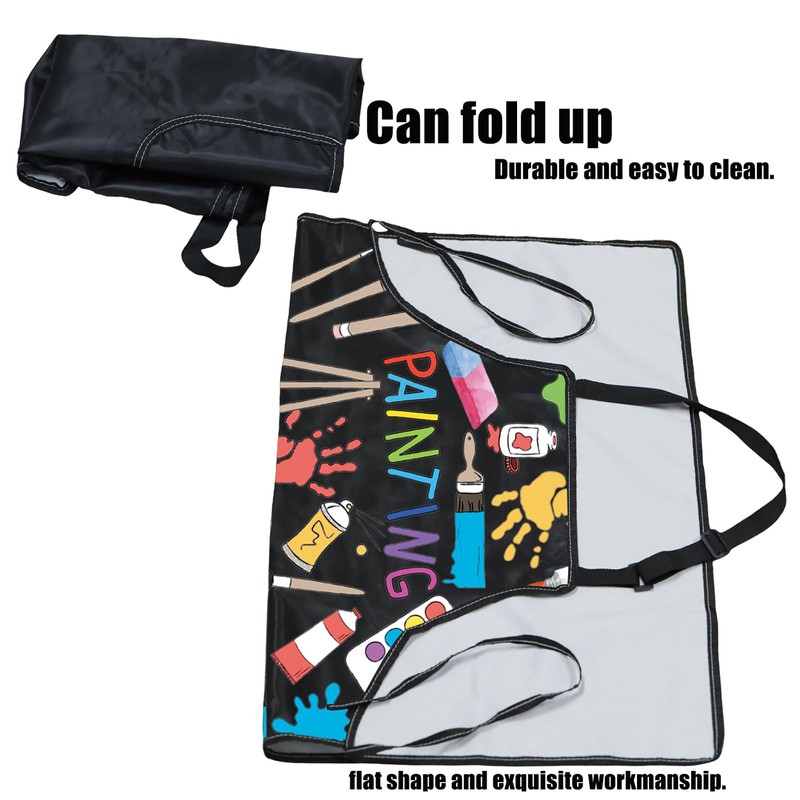 PXTIDY Painting Apron Paint Artist Apron with Pockets Waterproof Artist