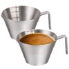 Espresso Shot Cups, Measuring Cup Dishwasher Safe 2 Pack Stainless