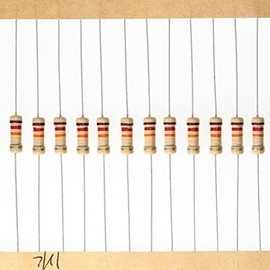 HUABAN 100 Pieces 0.5 Watts 1/2 W 12K Ohm 5% Carbon Film Resistor