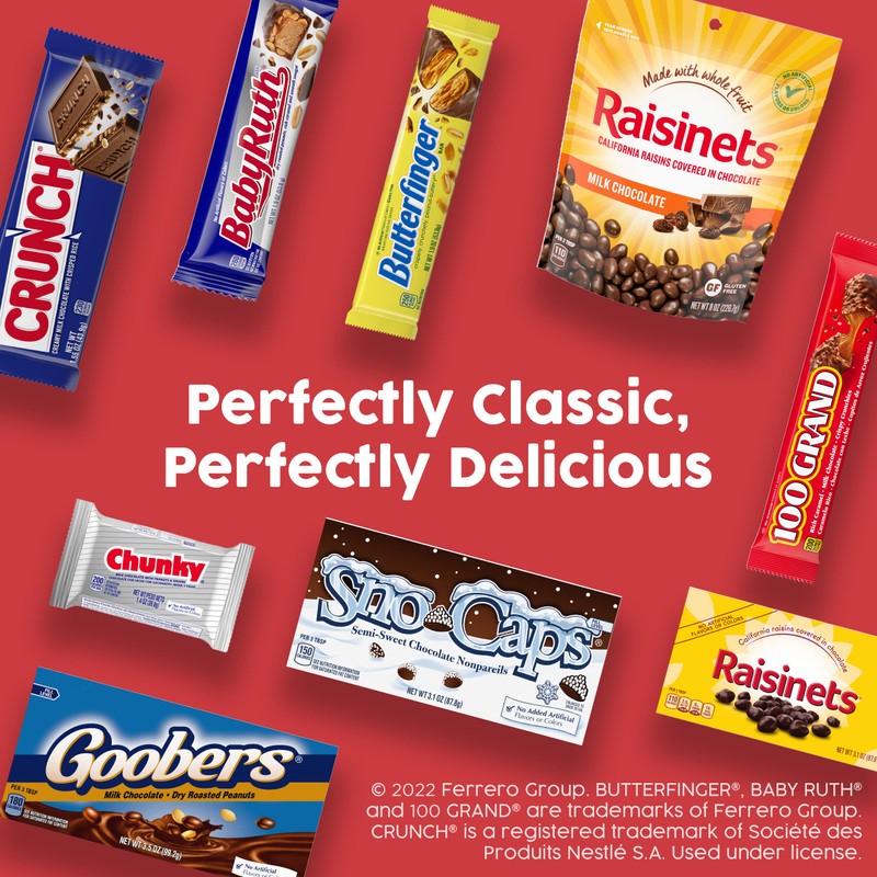 Chunky, Bulk 24 Pack, Milk Chocolate with Peanuts and Raisins