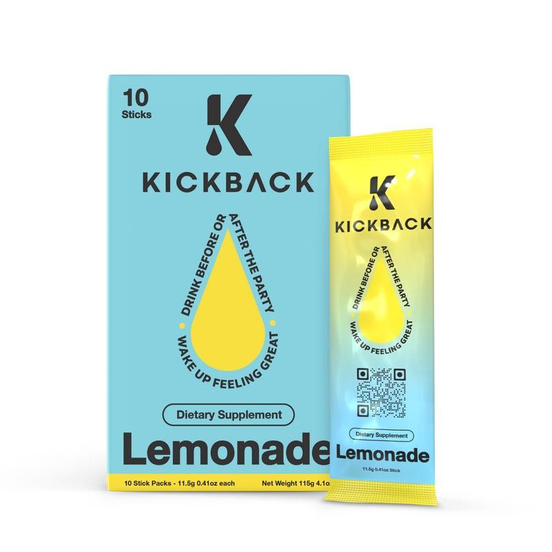 Kickback Hydration Hangover Prevention Stick Supplement - Natural Remedy for