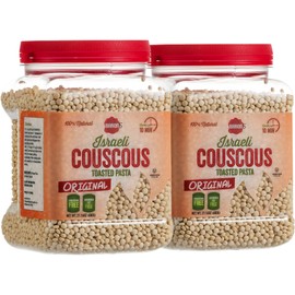 Baron’s Original Israeli Couscous Toasted Pasta | 100% Natural Pearled Noodles for Salads, Soups & Side Dishes | Cooks in 10 Minutes! | Kosher| 2 Pack 21.16oz Jars
