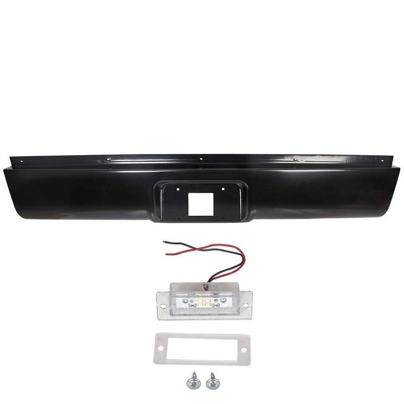 TJHSM Rear Bumper Roll Pan with LED Light Replacement for