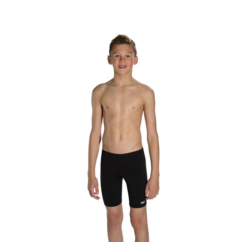 Speedo Boy's Essential Endurance Plus Jammer Swimwear - Black, Size