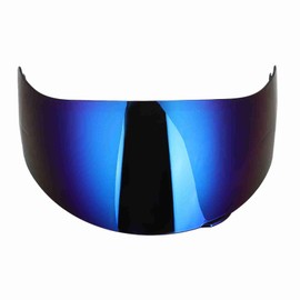 plplaaoo Motorcycle Helmet Visor Lens, AGV Helmets Lens Full Face Motorcycle Helmet Visor Tint Helmet Lens Visor PC Helmet Wind Replacement Fit for AGV K3SV K5 High Flexibility (Blue)