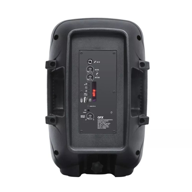 QFX LMS-8SM Rechargeable Party Bluetooth Speaker +USB/SD/FM/AUX +Mic/Stand