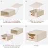 Homsorout Closet Organizers and Storage - Large Stackable Storage Bins