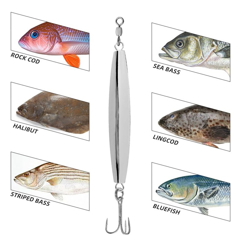 Diamond Jigs Chrome 3oz 12 Pieces