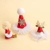 Christmas Santa Hat Hairpin 3-piece Set - Party Supplies Beard Hat 15ea