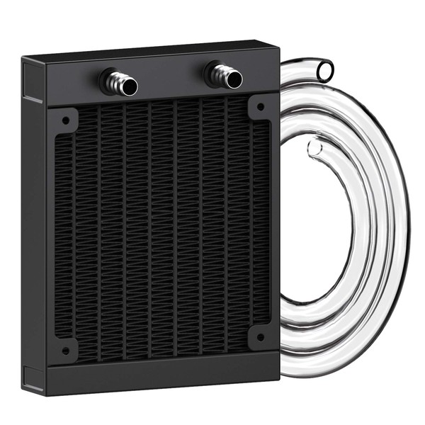 Clyxgs Water Cooling Radiator, 12 Pipe Aluminum Heat Exchanger Radiator
