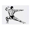 'Body Builder ' Temporary Tattoo - Water Resistant, Skin-Safe, Non-Toxic