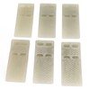 6Pcs Door Stoppers Rubber Wedge Stops Windproof Crashproof Fluorescent for