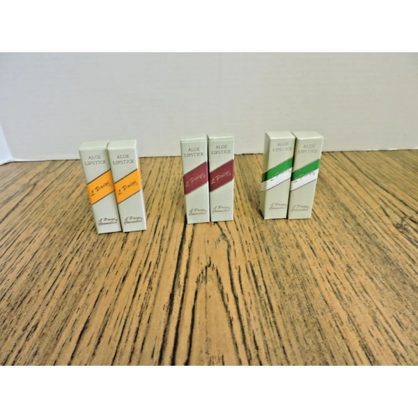 L’PAIGE LIPSTICK with Aloe~ lot of 6 - Yellow-Green/W