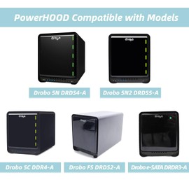 PowerHOOD 12V AC/DC Adapter Compatible with Drobo 5N DRDS4-A 5N2 DRDS5-A 5C DDR4-A FS DRDS2-A e-SATA DRDR3-A Gigabit Ethernet Network Attached Storage NAS Array 12 Volt Power Supply Charger Cable PSU