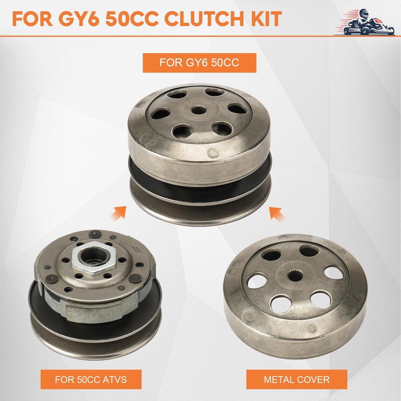 Fit for Gy6 50cc Clutch Assembly Kit, Racing Scooter Variator