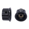 Szliyands Potentiometer Knobs A01 15mm Top Rib Handle Non-Slip 6mm