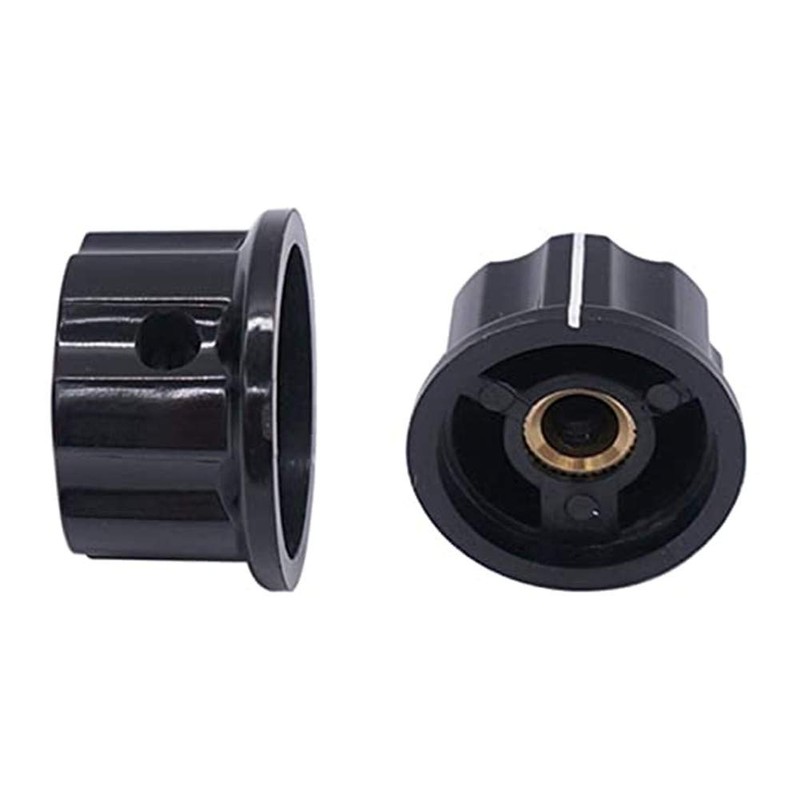 Szliyands Potentiometer Knobs A01 15mm Top Rib Handle Non-Slip 6mm