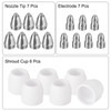 sourcing map 20pcs P80 Plasma Cutter Nozzle Electrodes and Shroud