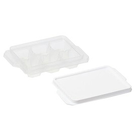 Liberty Corporation LD-483 Ice Cube Tray with Lid, Set of 6, Clear, Easy to Remove Ice