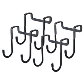 Pack of 4 Door Hooks, Double Hooks, Stainless Steel Cupboard Door Hooks, Door Hanger Hooks, Door Hooks for Hanging, Coat Hooks, Door Hook Rail, Cabinet Hooks, Drilling Hooks, Shower Hooks for Kitchen,