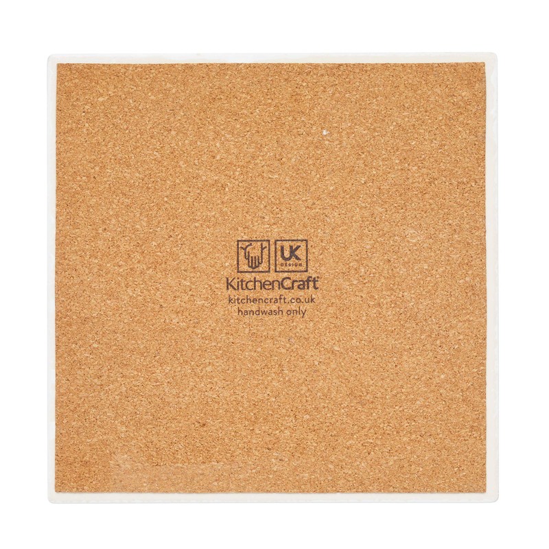 KitchenCraft Funny "Drop It Like It's Hot" Square Ceramic Trivet