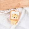 Pokinge 1Pcs Bread Cat Pendent Keyring Cute Toast Cat Keychains