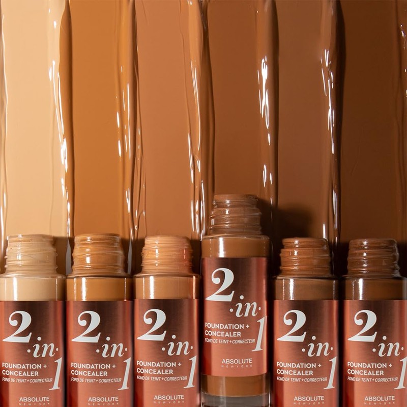 Absolute New York 2-in1 Foundation + Concealer (Neutral Shell, 1.41