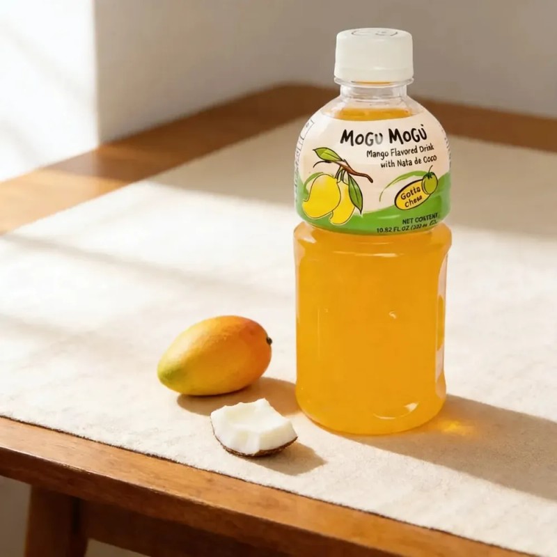 Bebida Mogu Mogu Sabor Mango Con Nata De Coco 320ml