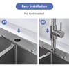 Escutcheon Plate, Brushed Nickel Faucet Hole Cover Stainless Steel deck