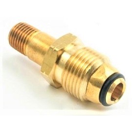 Soft Nose POL Excess Flow Regulator Fit for LP Gas Propane Tank Brass connector [06CMPP/TI14] flow O-ring secondary seal nipple to open safety valve male throwaway cylinders