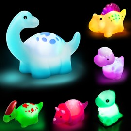 TOY Life Dinosaur Bath Toys for Kids 3 4 5 8 Light Up Bath Toys for Toddler Boys Toys Baby Bath Toys for Infants Toddler Bath Toys Bathtub Toys for Toddlers Girl No Hole Bath Toys Kids Bath Time Toys