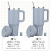 BJPKPK Tumbler With Handle 30 oz Stainless Steel Insulated Tumbler